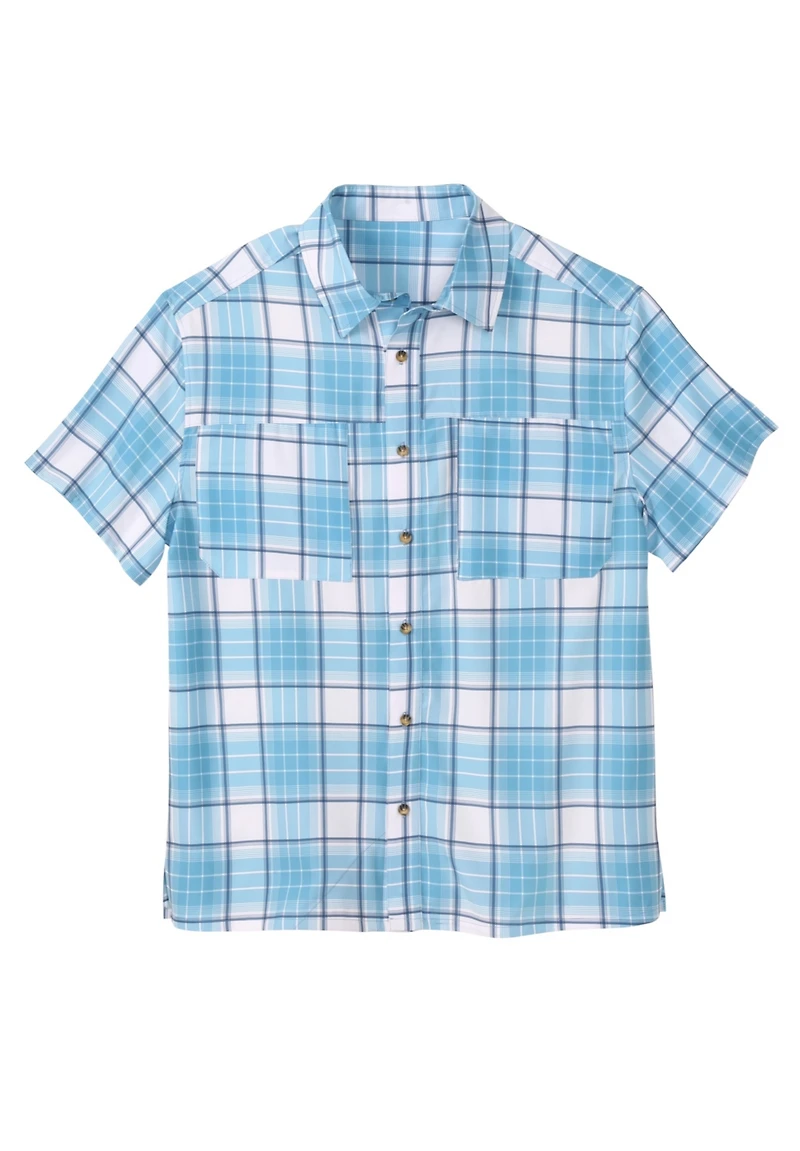 KingSize Men's Double Pocket Short Sleeve Performance Shirt