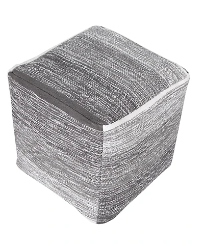 Upholstered Cotton Ottoman for Footrest and Stylish Home Accent