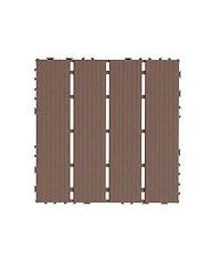Streamdale Interlocking Deck Tiles, 44 Pack Patio Tiles, Waterproof, All Weather Use