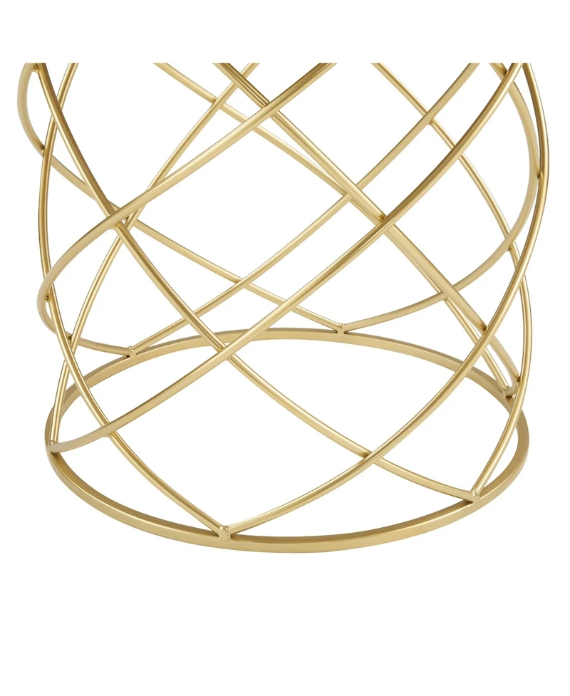 Streamdale Golden Side table (Mdf Top+ Metal Frame)