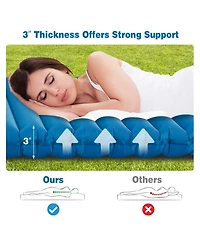 3 Inch Thick Inflatable Waterproof Camping Sleeping Pad