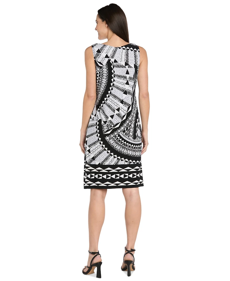 R & M Richards Women's Open-Front Jacket and Necklace Dress Set