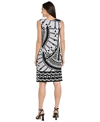 R & M Richards Women's Open-Front Jacket and Necklace Dress Set