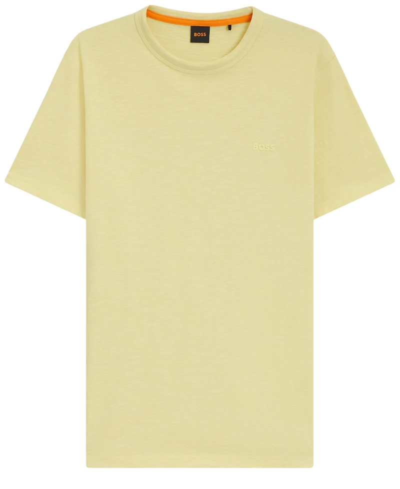 Boss by Hugo Boss Men's Cotton Slub Logo Detail T-Shirt