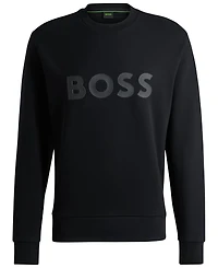 Boss by Hugo Boss Men's Sandwich Logo Stretch-Cotton Sweatshirt