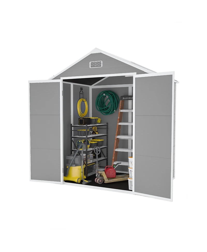 Streamdale Campcraft 6x5 Resin Shed - Waterproof, Uv Proof, Large Storage