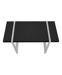 Compact Computer Desk with Sturdy Metal Frame