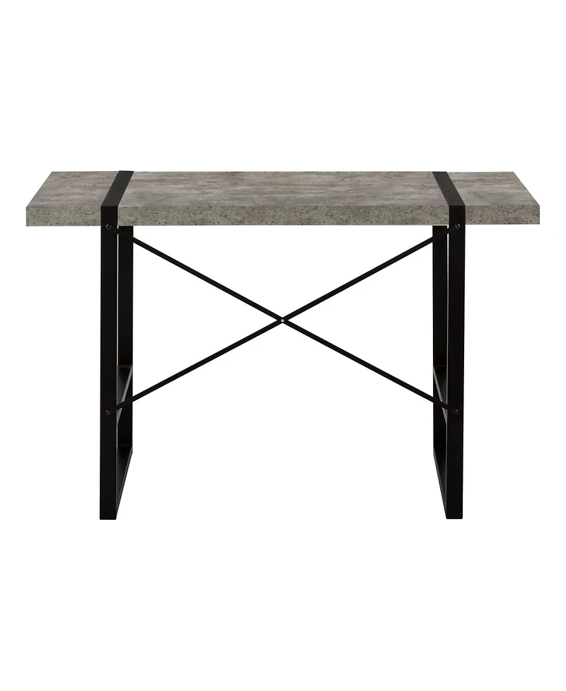 Compact Computer Desk with Sturdy Metal Frame
