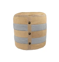 Chic Cotton Ottoman for Modern Home Furniture and Decor
