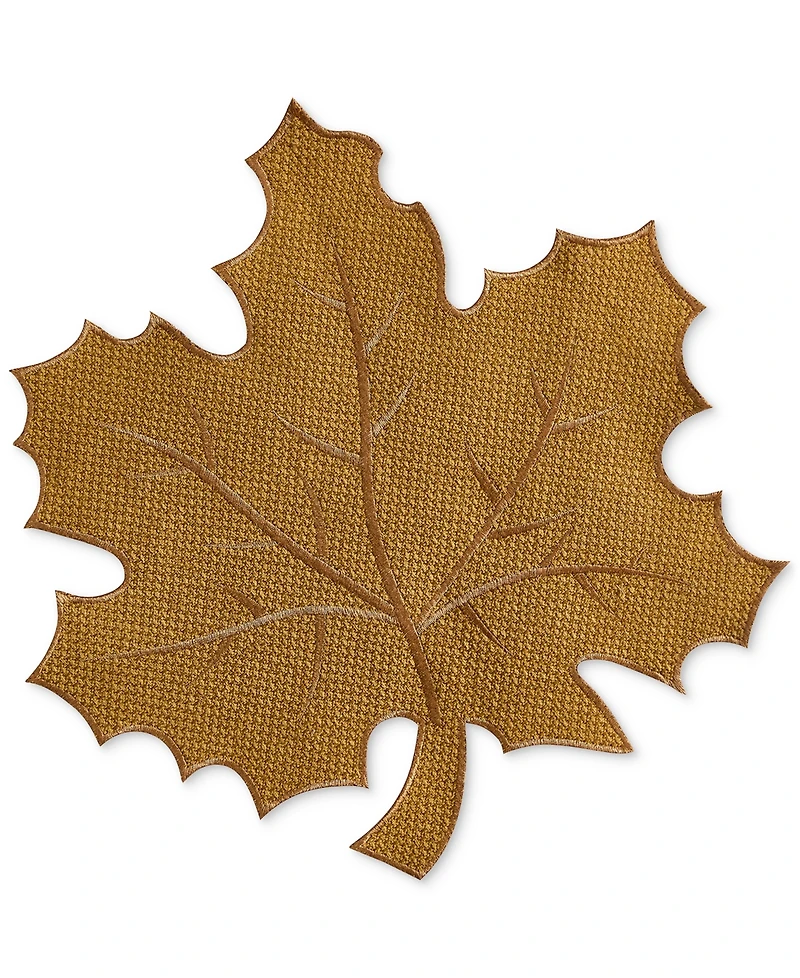 Elrene Textured Fabric Leaf Placemat