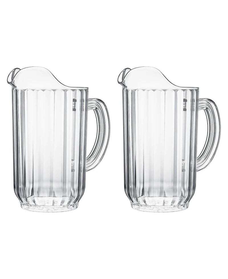 The Wine Savant Classic Beer Beverage Pitchers, Set of 2