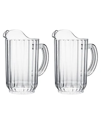 The Wine Savant Classic Beer Beverage Pitchers, Set of 2