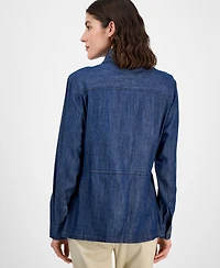 Tommy Hilfiger Women's Snap-Front Shirt Jacket