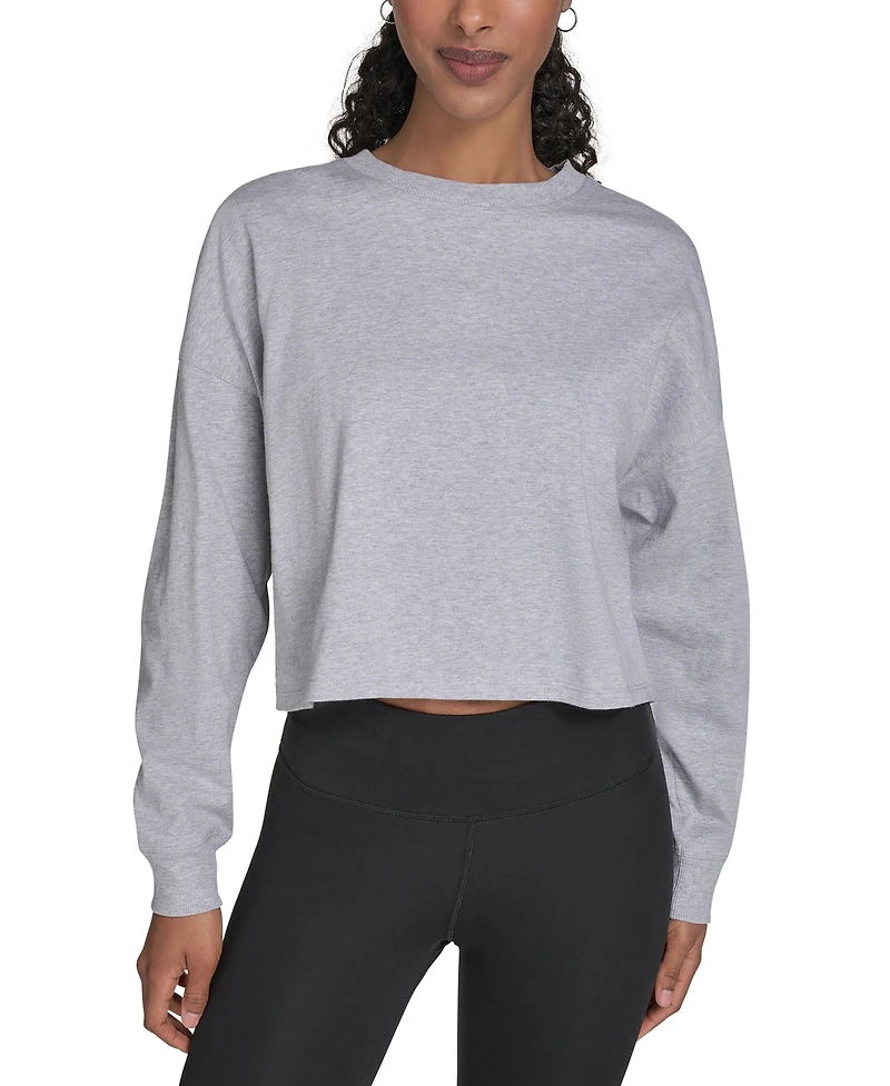 Calvin Klein Performance Women's Logo Cropped Long-Sleeve