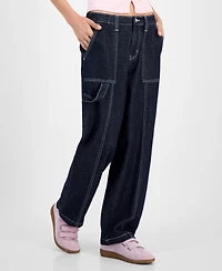Madden Girl Juniors' Utility Skater Jeans