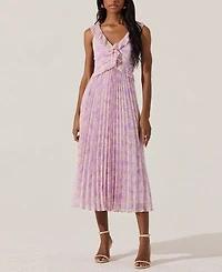 Astr the Label Women's Pleated Ruffle Dress