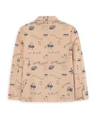 Scotch & Soda Big Boys Printed Blazer