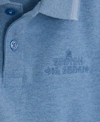 Scotch & Soda Big Boys Heather Pique Polo Shirt