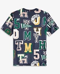 Tommy Hilfiger Big Boys Collegiate Spots Short Sleeve Cotton T-Shirt