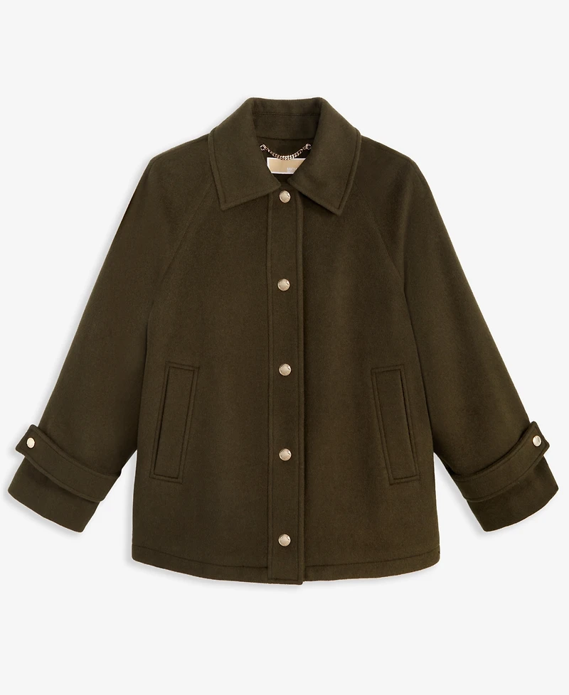 Michael Kors Women's Collared Button-Front Coat, Exclusively at Macy's