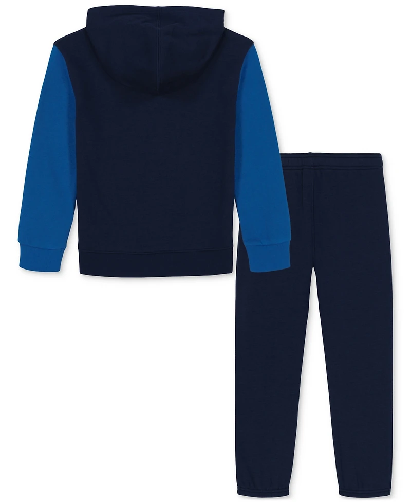 Under Armour Toddler and Little Boys 2-Piece Color Blocked Fleece Hoodie Jogger Pants Set
