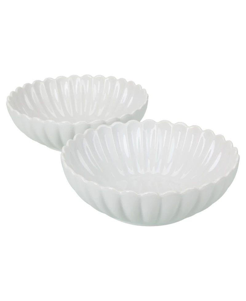 Bia Cordon Bleu Petal Round Serving Bowls, Set of 2