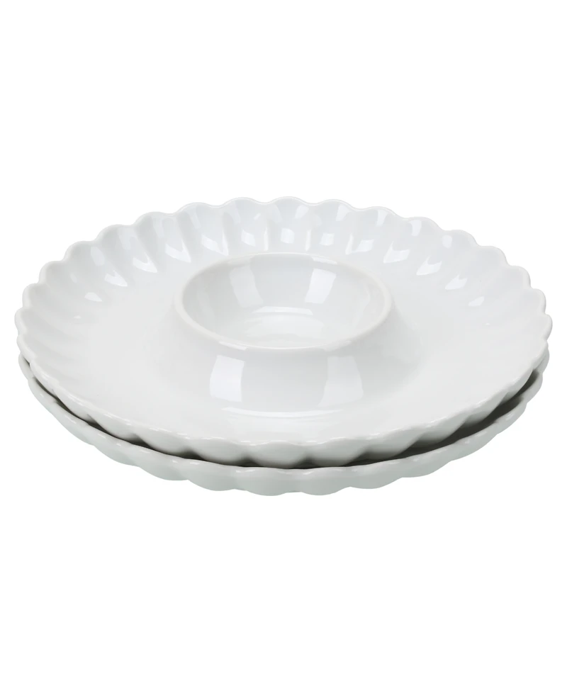 Bia Cordon Bleu Petal Chip and Dip, Set of 2