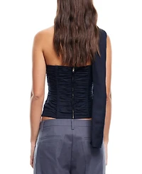 Lioness Women's Island Ruched Scarf-Trim Tube Top