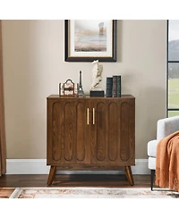 Streamdale Mid Century Fluted Sideboard Cabinet