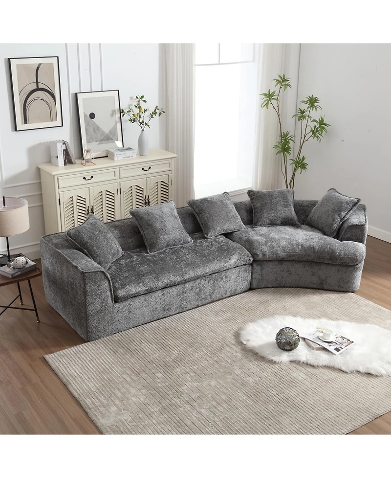 Streamdale Cozy Boucle 3-Seater Sofa for Small Spaces