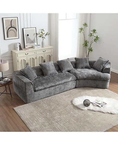 Streamdale Cozy Boucle 3-Seater Sofa for Small Spaces