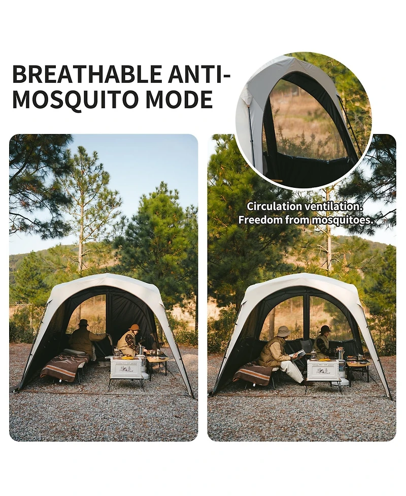Naturehike Cloud Boundar Tent Door Curtain for 4-sided Canopy Tent, Sun Shelter Accessory, Windproof & Privacy Screen for Camping Canopy Tent