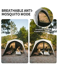 Naturehike Cloud Boundar Tent Door Curtain for 4-sided Canopy Tent, Sun Shelter Accessory, Windproof & Privacy Screen for Camping Canopy Tent