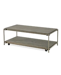 Streamdale Furniture Corbeta 3-Piece Contemporary Coffee & Chairside Table Set in Aged Graphite
