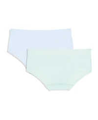 Calvin Klein Big Girls Seamless Embossed Hipster Underwear, Pack of 2