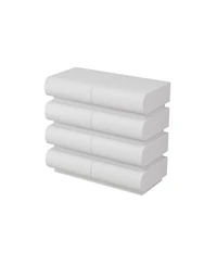 Streamdale 8 Drawer Dresser for Bedroom, White Dresser No Handle, Modern 8 Chest of Drawers with Wide Storage
