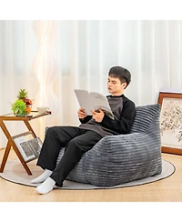 Streamdale Comfy Bean Bag Chair, Armrests, Oversized Lazy Floor Sofa