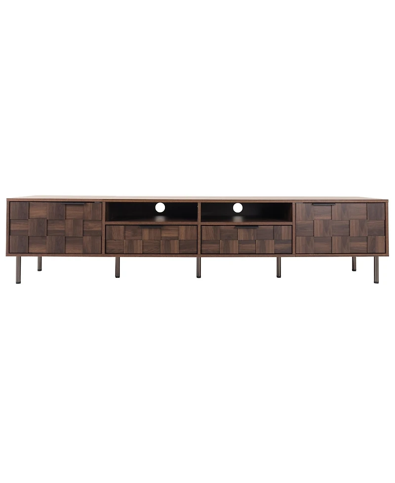 Streamdale Mid Century Tv Stand with Drawers for TVs up to 85
