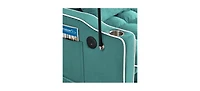 Versatile 55.5" Foldable Sofa Bed with Adjustable Back, Usb Port, and Phone Stand (Green