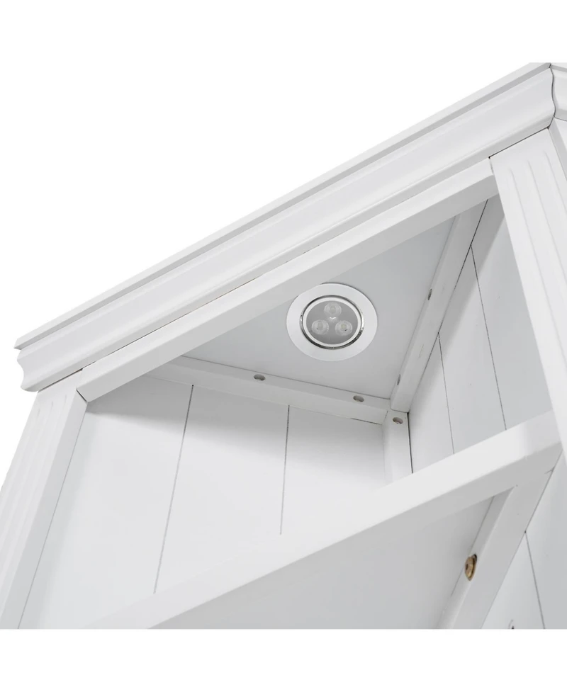 Streamdale 5-Tier Modern Led Corner Shelf (83.4")