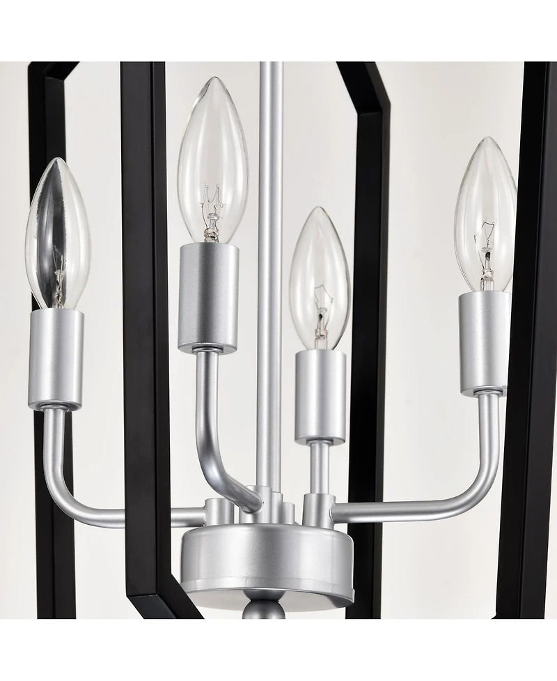 Streamdale Matte Black Farmhouse Kitchen Chandeliers with Adjustable Height