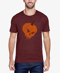 La Pop Art Men's Evil Pumpkin Premium Blend Word T-Shirt