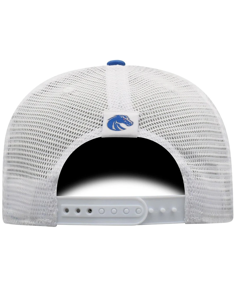 Top of the World Men's Royal/White Boise State Broncos Victory Baseline Adjustable Trucker Hat