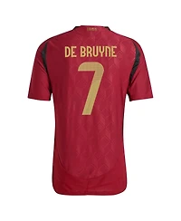 Adidas Men's Kevin De Bruyne Burgundy Belgium National Team 2024 Home Authentic Player Jersey