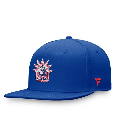 Fanatics Men's Royal New York Rangers Team Logo Fitted Hat