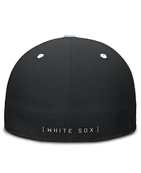 Nike Men's Black/White Chicago White Sox True Primetime Two-Tone Performance Fitted Hat