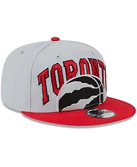 New Era Men's Gray/Red Toronto Raptors Tip-Off Two-Tone 9FIFTY Snapback Hat