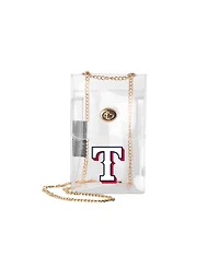 Logo Brands Texas Rangers Clear Essential Crossbody Purse