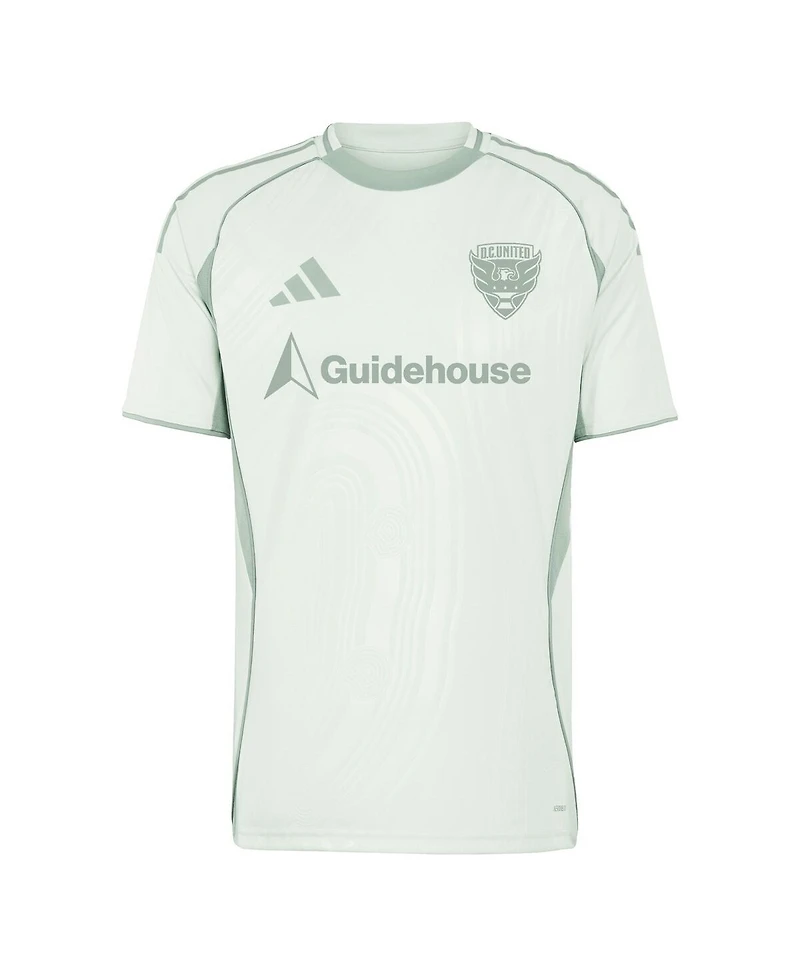 Adidas Men's Light Green D.c. United 2025 One Planet Pre-Match Jersey