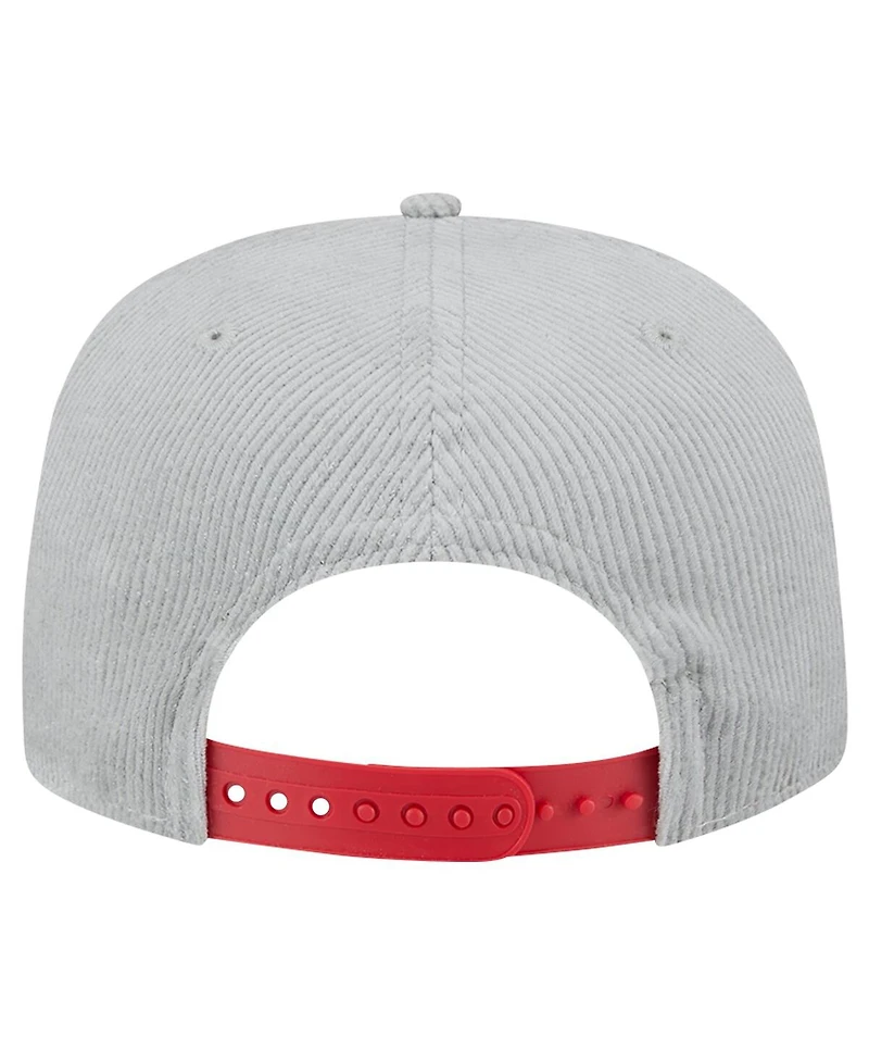 New Era Men's Gray Tampa Bay Buccaneers Corduroy Golfer Adjustable Hat